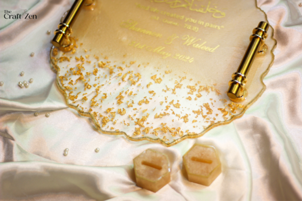 Golden Gleam Resin Tray / Plaque - Image 2