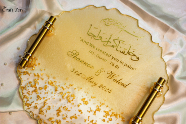 Golden Gleam Resin Tray / Plaque - Image 3