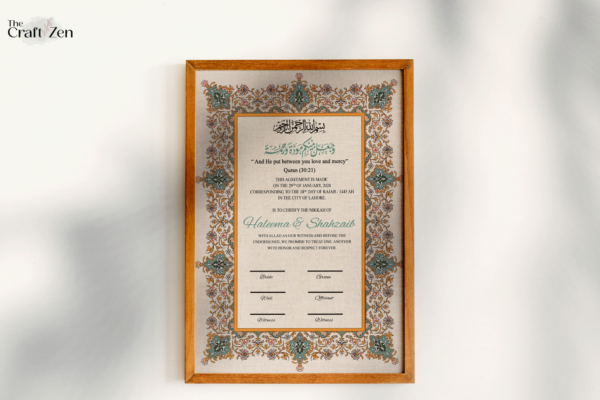 Nikkah Certificate