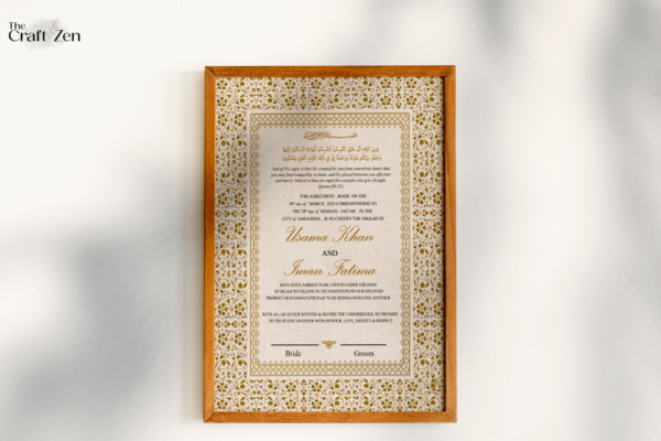 Nikkah Certificate