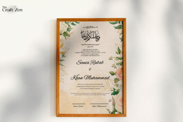 Nikkah Certificate