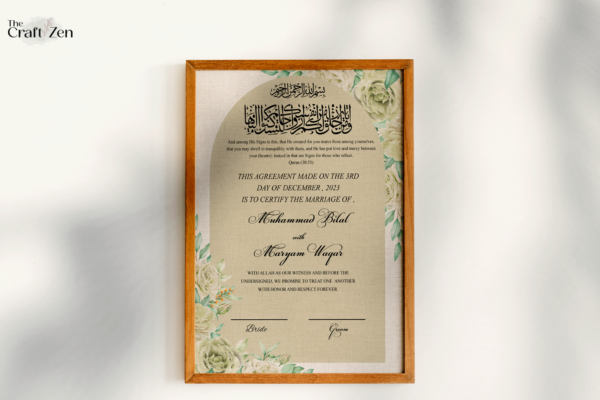 Nikkah Certificate