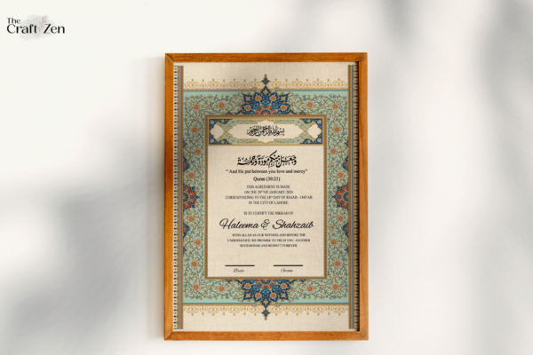 Nikkah Certificate