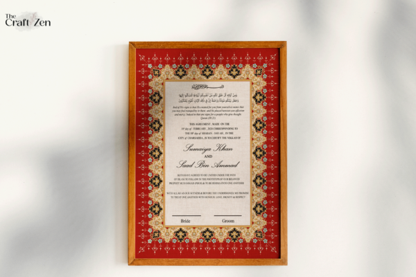 Nikkah Certificate