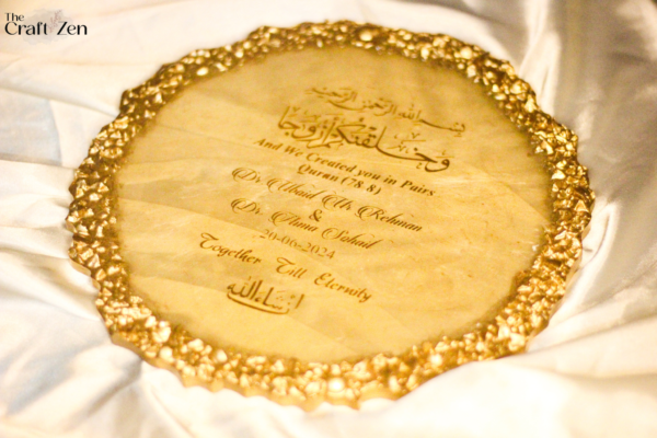 Glimmering Edged Resin Tray / Plaque - Image 2