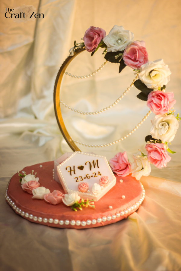 Rosy Hoops Engagement Tray