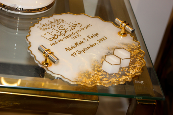 Nikkah Bliss Resin Tray / Plaque