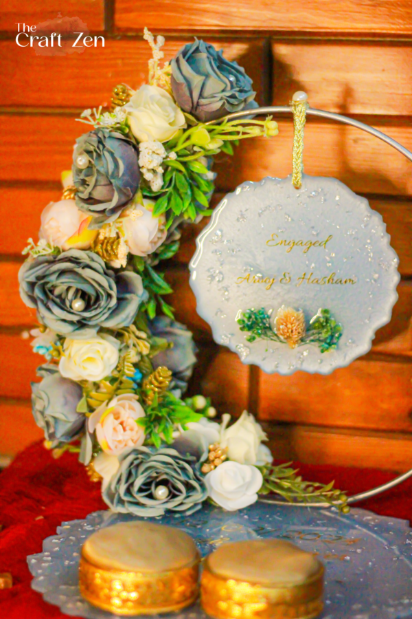 Enchanted Garden Wedding Resin Tray / Plaque - Image 2