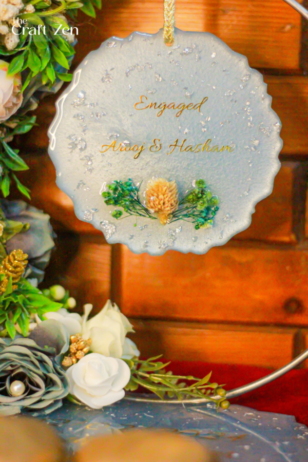 Enchanted Garden Wedding Resin Tray / Plaque - Image 3