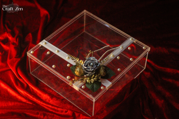 Floral Elegance Acrylic Gift Box